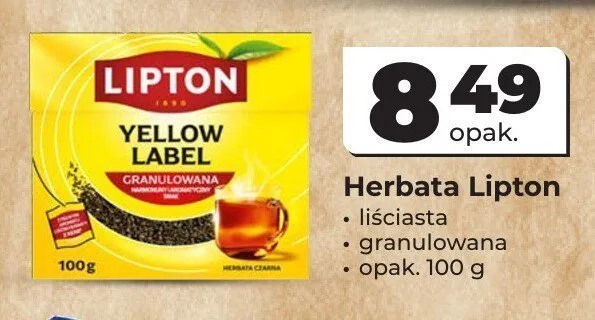 Herbata Lipton Yellow Label promocja w Odido