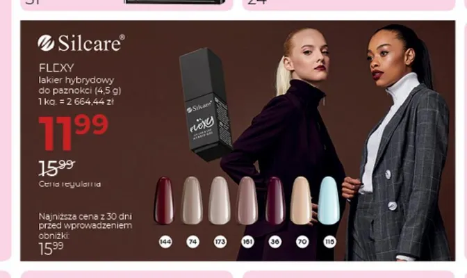 Lakier hybrydowy do paznokci Flexy Silcare promocja w Drogerie Jawa