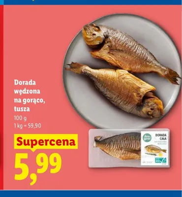 Dorada wędzona na gorąco tusza promocja w Lidl