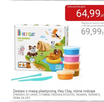 Zestaw z masą plastyczną Hey Clay Dog Buddies promocja w Smyk