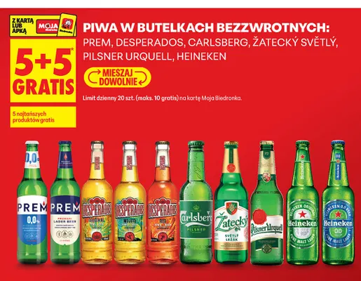 Piwo Žatecký Světlý Ležák promocja w Biedronka