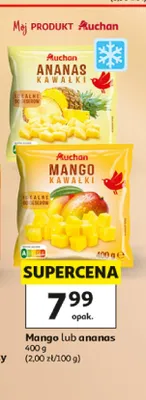 Mango mrożone kawałki Auchan promocja w Auchan
