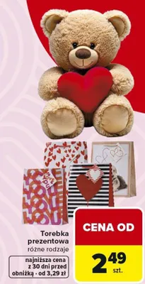 Torebka prezentowa różne rodzaje promocja w Carrefour Market