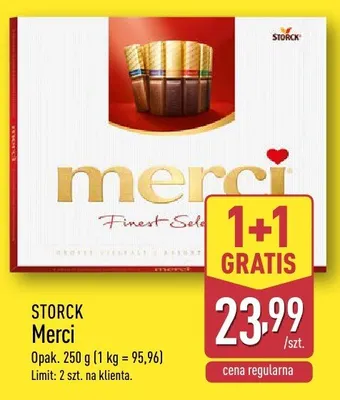 Czekoladki merci finest selection promocja w Aldi