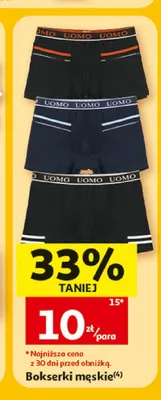 Bokserki męskie Inextenso promocja w Auchan