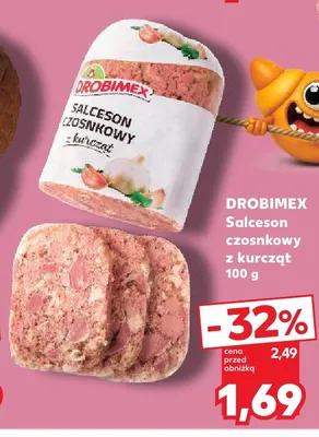 Salceson czosnkowy z kurcząt Drobimex promocja w Kaufland