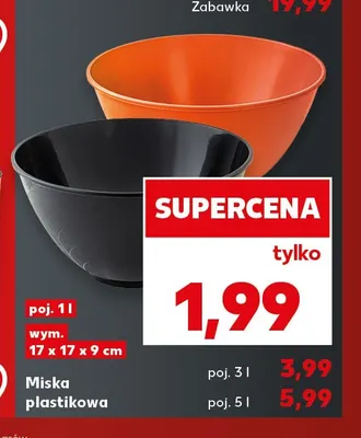 Miska plastikowa 5 l promocja w Kaufland