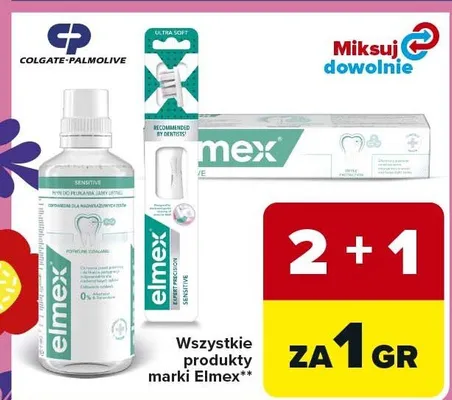 Wszystkie produkty marki Elmex promocja w Carrefour