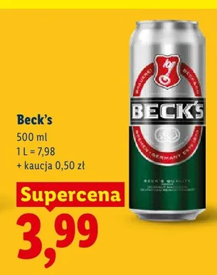 Piwo Beck's promocja w Lidl