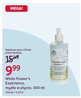 Mydło w płynie White Flower's Experience promocja w Rossmann