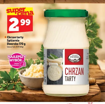 Chrzan tarty Spiżarnia Dworska promocja w TOPAZ