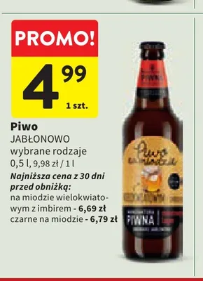 Piwo Jabłonowo promocja w Intermarche