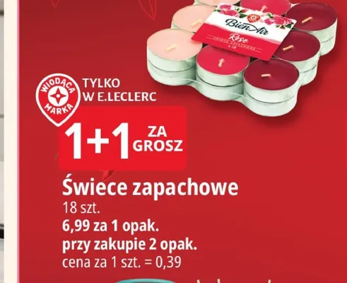 Świece zapachowe 18szt. promocja w Leclerc