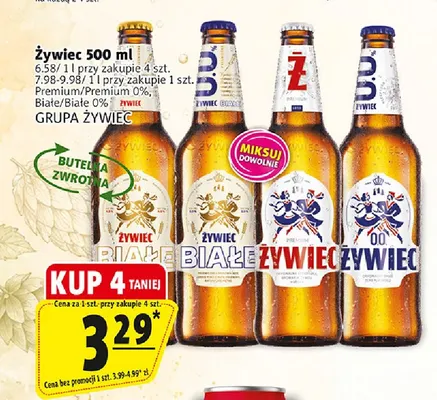 Piwo Żywiec Premium promocja w Prim Market