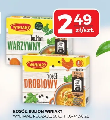 Rosół, bulion warzywny promocja w Top Market