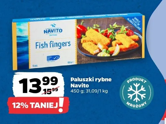 Paluszki rybne Navito promocja w Netto