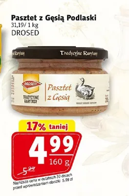 Pasztet z gęsią Podlaski Drosed promocja w Prim Market