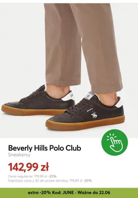 Sneakersy Beverly Hills Polo Club promocja w eobuwie.pl