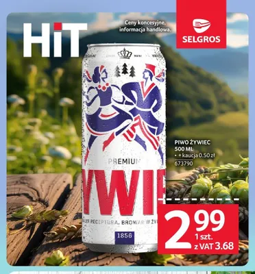 Piwo Żywiec promocja w Selgros