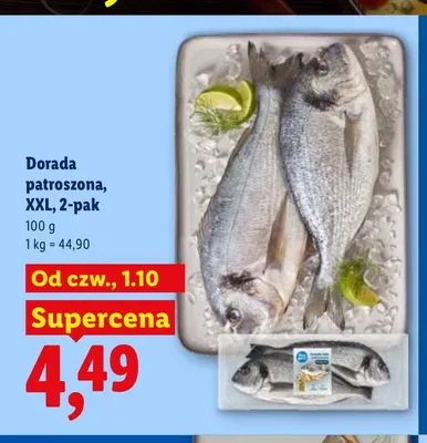 Dorada patroszona XXL 2-pak promocja w Lidl