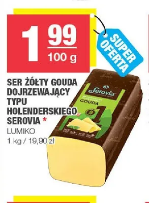 Ser żółty Gouda Serovia promocja w SPAR