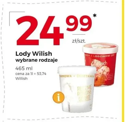 Lody Willish promocja w Frac
