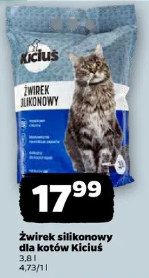 Żwirek silikonowy dla kotów promocja w Netto