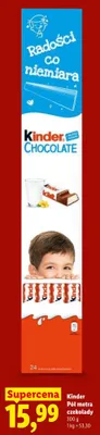 Kinder Pół metra czekolady promocja w Lidl