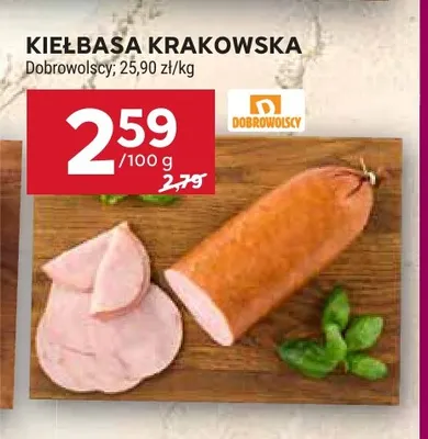 Kiełbasa krakowska promocja w Stokrotka