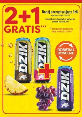 Napój energetyzujący Dzik Sour Apple promocja w POLOmarket