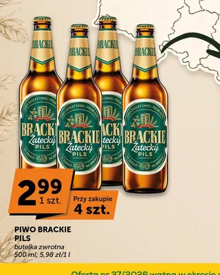 Piwo Brackie Pils promocja w Euro Sklep