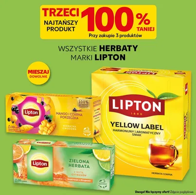 Herbaty marki Lipton promocja w Kaufland