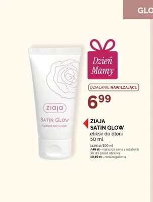 Eliksir do dłoni Ziaja Satin Glow promocja w Ziko Dermo