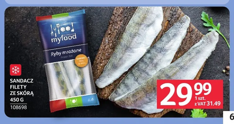 Sandacz filety ze skórą Myfood promocja w Selgros