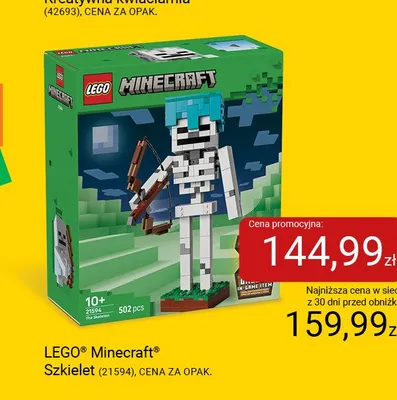 Klocki LEGO Minecraft Szkielet 21594 promocja w Smyk