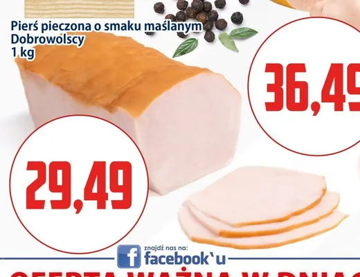 Pierś pieczona o smaku maślanym Dobrowolscy promocja w Kupiec