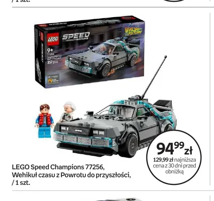 Klocki LEGO Speed Champions 77256 Wehikuł czasu z Powrotu do przyszłości promocja w Empik