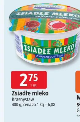 Zsiadłe mleko Krasnystaw promocja w Leclerc