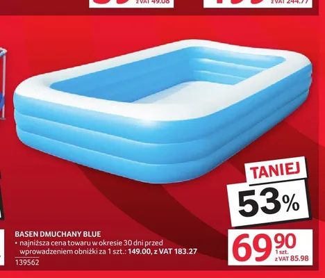 Basen dmuchany Blue promocja w Selgros