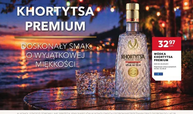 Wódka Khortytsa Premium promocja w Stokrotka