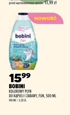 Kolorowy płyn do kąpieli i zabawy Bobini Fun promocja w Drogerie Natura