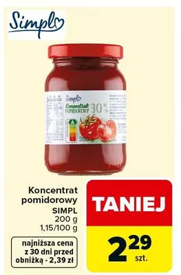 Koncentrat pomidorowy promocja w Carrefour Market