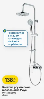 Kolumna prysznicowa mechaniczna Maya chrom promocja w Castorama