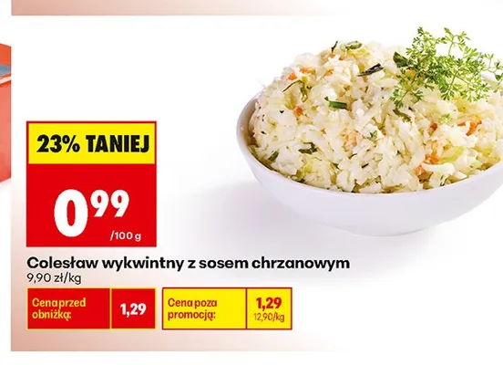 Colesław wykwintny z sosem chrzanowym promocja w Biedronka