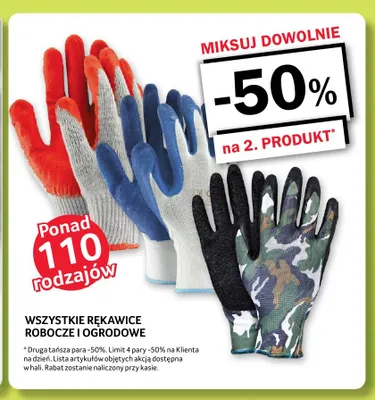 Rękawice robocze i ogrodowe promocja w Selgros