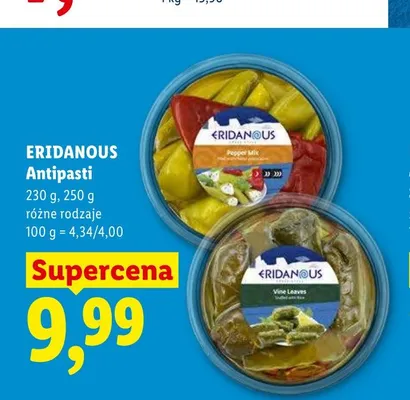 Antipasti Eridanous Pepper Mix promocja w Lidl