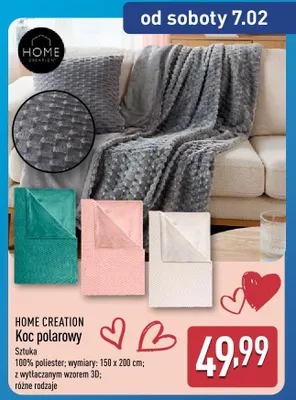 Koc polarowy 150x200 cm promocja w Aldi