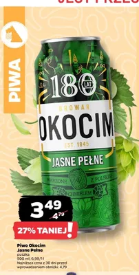 Piwo Okocim Jasne Pełne promocja w Netto
