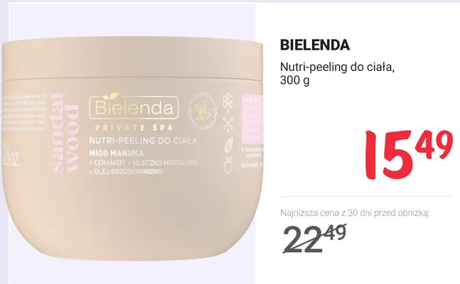 Nutri-peeling do ciała promocja w Rossmann