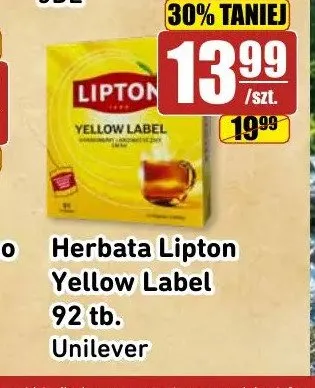 Herbata Lipton Yellow Label promocja w API Market